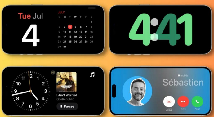 阿荣苹果手机维修分享iOS17横屏充电待机显示有什么好处 