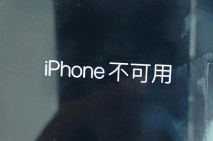 阿荣苹果服务网点分享锁屏界面显示“iPhone 不可用”如何解决 